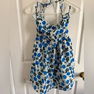 Fashion Nova Blue Floral Dress
